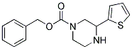 3-THIOPHEN-2-YL-PIPERAZINE-1-CARBOXYLIC ACID BENZYL ESTER 结构式