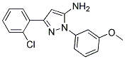5-Amino-1-(3-methoxyphenyl)-3-(2-chlorophenyl)-1H-pyrazole 结构式