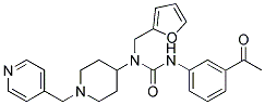 N'-(3-ACETYLPHENYL)-N-(2-FURYLMETHYL)-N-[1-(PYRIDIN-4-YLMETHYL)PIPERIDIN-4-YL]UREA 结构式