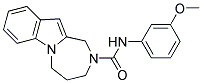 N-(3-METHOXYPHENYL)-4,5-DIHYDRO-1H-[1,4]DIAZEPINO[1,2-A]INDOLE-2(3H)-CARBOXAMIDE 结构式