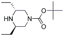 (3R,5R)-3,5-DIETHYL-PIPERAZINE-1-CARBOXYLIC ACID TERT-BUTYL ESTER 结构式