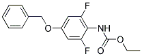 (4-BENZYLOXY-2,6-DIFLUORO-PHENYL)-CARBAMIC ACID ETHYL ESTER 结构式