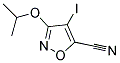 4-IODO-3-ISOPROPOXY-ISOXAZOLE-5-CARBONITRILE 结构式