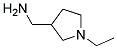 C-(1-ETHYL-PYRROLIDIN-3-YL)-METHYLAMINE 结构式