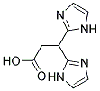 3,3-BIS-(1H-IMIDAZOL-2-YL)-PROPIONIC ACID 结构式