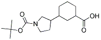 3-(1-(TERT-BUTOXYCARBONYL)PYRROLIDIN-3-YL)CYCLOHEXANECARBOXYLIC ACID 结构式