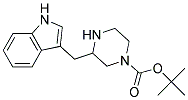 3-(1H-INDOL-3-YLMETHYL)-PIPERAZINE-1-CARBOXYLIC ACID TERT-BUTYL ESTER 结构式