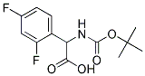 2-((叔丁氧基羰基)氨基)-2-(2,4-二氟苯基)乙酸 结构式