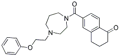 6-([4-(2-PHENOXYETHYL)-1,4-DIAZEPAN-1-YL]CARBONYL)-3,4-DIHYDRONAPHTHALEN-1(2H)-ONE 结构式