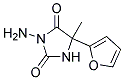 3-AMINO-5-(2-FURYL)-5-METHYLIMIDAZOLIDINE-2,4-DIONE 结构式