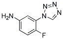 [4-FLUORO-3-(1H-TETRAZOL-1-YL)PHENYL]AMINE 结构式