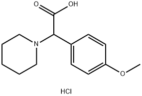 (4-Methoxy-phenyl)-piperidin-1-yl-acetic acid hydrochloride 结构式