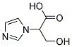 3-HYDROXY-2-IMIDAZOL-1-YL-PROPIONIC ACID 结构式