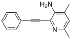 4,6-DIMETHYL-2-(PHENYLETHYNYL)PYRIDIN-3-AMINE 结构式