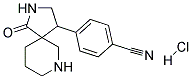 4-(1-Oxo-2,7-diazaspiro[4.5]decan-4-yl)benzonitrile hydrochloride 结构式