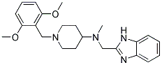 N-(1H-BENZIMIDAZOL-2-YLMETHYL)-1-(2,6-DIMETHOXYBENZYL)-N-METHYLPIPERIDIN-4-AMINE 结构式