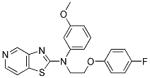 N-[2-(4-FLUOROPHENOXY)ETHYL]-N-(3-METHOXYPHENYL)[1,3]THIAZOLO[4,5-C]PYRIDIN-2-AMINE 结构式