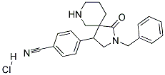 4-(2-BENZYL-1-OXO-2,7-DIAZASPIRO[4.5]DECAN-4-YL)BENZONITRILE HYDROCHLORIDE 结构式