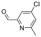 4-CHLORO-6-METHYL-PYRIDINE-2-CARBALDEHYDE 结构式
