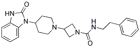 3-[4-(2-OXO-2,3-DIHYDRO-1H-BENZIMIDAZOL-1-YL)PIPERIDIN-1-YL]-N-(2-PHENYLETHYL)AZETIDINE-1-CARBOXAMIDE 结构式