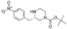 (S)-3-(4-NITRO-BENZYL)-PIPERAZINE-1-CARBOXYLIC ACID TERT-BUTYL ESTER 结构式