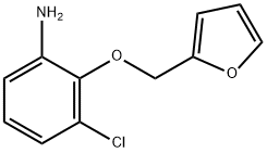 3-CHLORO-2-(2-FURYLMETHOXY)ANILINE 结构式