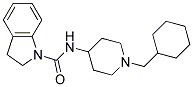 N-[1-(CYCLOHEXYLMETHYL)PIPERIDIN-4-YL]INDOLINE-1-CARBOXAMIDE 结构式