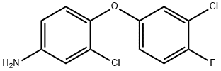 3-CHLORO-4-(3-CHLORO-4-FLUOROPHENOXY)ANILINE 结构式