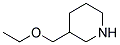 3-(ETHOXYMETHYL)PIPERIDINE 结构式