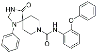 4-OXO-N-(2-PHENOXYPHENYL)-1-PHENYL-1,3,8-TRIAZASPIRO[4.5]DECANE-8-CARBOXAMIDE 结构式