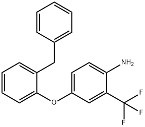 4-(2-BENZYLPHENOXY)-2-(TRIFLUOROMETHYL)ANILINE 结构式