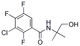 3-CHLORO-2,4,5-TRIFLUORO-N-(1-HYDROXY-2-METHYLPROPAN-2-YL)BENZAMIDE 结构式