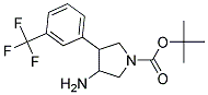 3-AMINO-4-(3-TRIFLUOROMETHYLPHENYL)-1-BOC-PYRROLIDINE 结构式