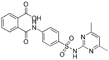 N-[4-(4,6-DIMETHYL-PYRIMIDIN-2-YLSULFAMOYL)-PHENYL]-PHTHALAMIC ACID 结构式