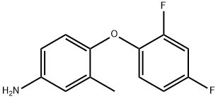 4-(2,4-二氟苯氧基)-3-甲基苯胺 结构式