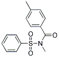 N-METHYL-N-(4-METHYL-BENZOYL)-BENZENESULFONAMIDE 结构式