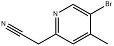 (5-BROMO-4-METHYL-PYRIDIN-2-YL)-ACETONITRILE 结构式