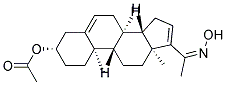 ACETIC ACID (3S,8R,9S,10R,13S,14S)-17-(1-[(Z)-HYDROXYIMINO]-ETHYL)-10,13-DIMETHYL-2,3,4,7,8,9,10,11,12,13,14,15-DODECAHYDRO-1H-CYCLOPENTA[A]PHENANTHREN-3-YL ESTER 结构式