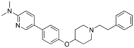 N,N-DIMETHYL-5-(4-([1-(2-PHENYLETHYL)PIPERIDIN-4-YL]OXY)PHENYL)PYRIDIN-2-AMINE 结构式