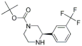 (R)-3-(3-TRIFLUOROMETHYL-PHENYL)-PIPERAZINE-1-CARBOXYLIC ACID TERT-BUTYL ESTER 结构式