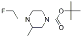 4-(2-FLUORO-ETHYL)-3-METHYL-PIPERAZINE-1-CARBOXYLIC ACID TERT-BUTYL ESTER 结构式