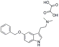 5-BENZYLOXY-N,N-DIMETHYLTRYPTAMINE, OXALATE SALT 结构式