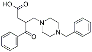 3-(4-BENZYLPIPERAZIN-1-YLMETHYL)-3-BENZOYLPROPIONIC ACID 结构式