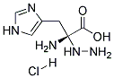 D-(-)-ALPHA-HYDRAZINOHISTIDINE HCL 结构式