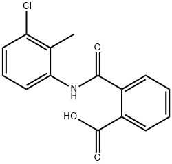 N-(3-CHLORO-2-METHYL-PHENYL)-PHTHALAMIC ACID 结构式