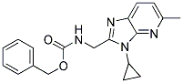 (3-CYCLOPROPYL-5-METHYL-3H-IMIDAZO[4,5-B]PYRIDIN-2-YLMETHYL)-CARBAMIC ACID BENZYL ESTER 结构式