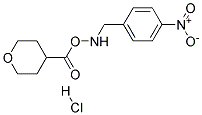4-(4-NITRO-BENZYLAMINO)-TETRAHYDRO-PYRAN-4-CARBOXYLIC ACID HYDROCHLORIDE 结构式