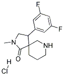4-(3,5-Difluorophenyl)-2-methyl-2,7-diazaspiro[4.5]decan-1-one hydrochloride 结构式