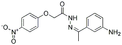 (4-NITRO-PHENOXY)-ACETIC ACID [1-(3-AMINO-PHENYL)-ETHYLIDENE]-HYDRAZIDE 结构式