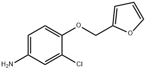 3-氯-4-(呋喃-2-基甲氧基)苯胺 结构式